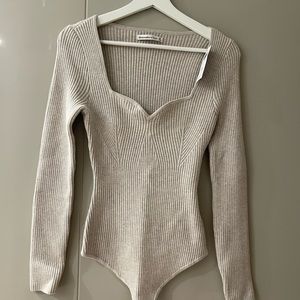 Abercrombie Sweatheart Sweater Bodysuit Size M